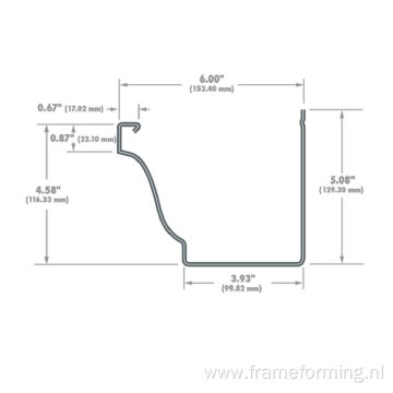 rain gutter cold forming machine